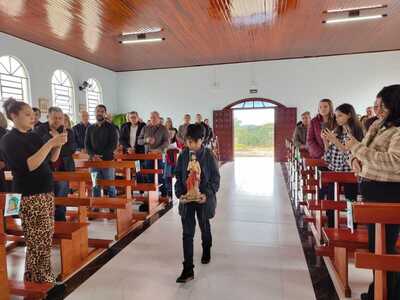 Festa em louvor a São João Batista reúne fiéis e é marcada por fé e confraternização na Linha Alto São João em Laranjeiras do Sul