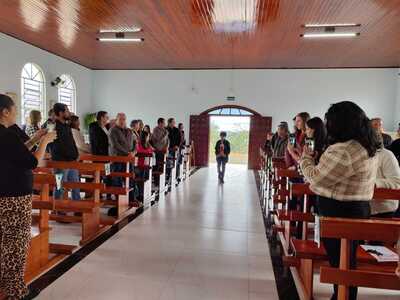 Festa em louvor a São João Batista reúne fiéis e é marcada por fé e confraternização na Linha Alto São João em Laranjeiras do Sul