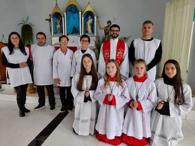 Festa em louvor a São João Batista reúne fiéis e é marcada por fé e confraternização na Linha Alto São João em Laranjeiras do Sul