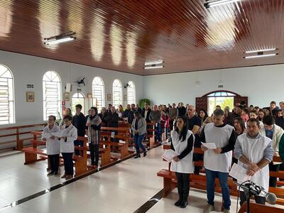 Festa em louvor a São João Batista reúne fiéis e é marcada por fé e confraternização na Linha Alto São João em Laranjeiras do Sul