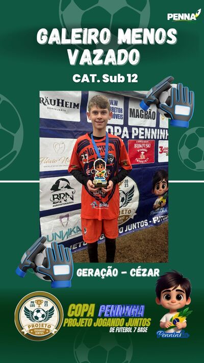 Fera Laranjeiras, Camisa 10, Geração e Profut são os Campeões da Copa PJJ de Futebol Sete Bases 