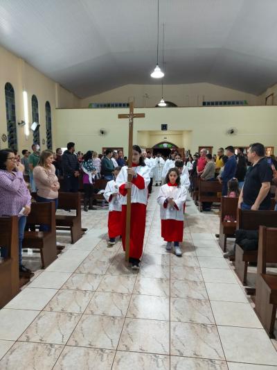 LS: Escola Valdemar Boeira abre programação de aniversário com missa