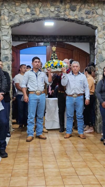 Missa dos Romeiros foi a ¹ª celebração em Laranjeiras do Sul