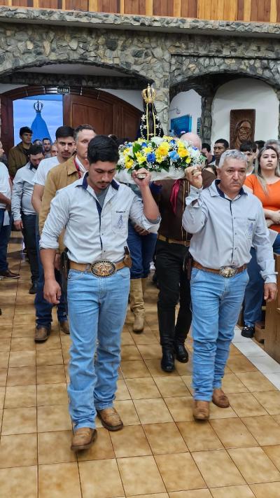 Missa dos Romeiros foi a ¹ª celebração em Laranjeiras do Sul