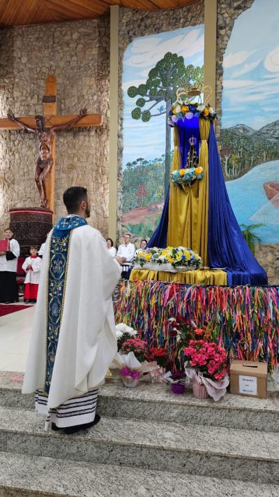 Missa dos Romeiros foi a ¹ª celebração em Laranjeiras do Sul
