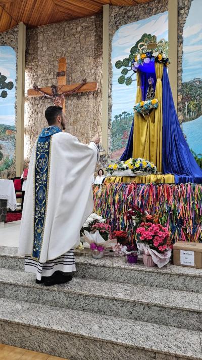 Missa dos Romeiros foi a ¹ª celebração em Laranjeiras do Sul