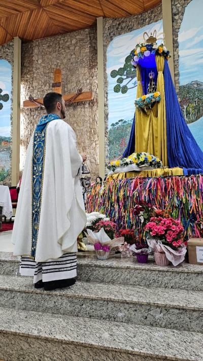 Missa dos Romeiros foi a ¹ª celebração em Laranjeiras do Sul