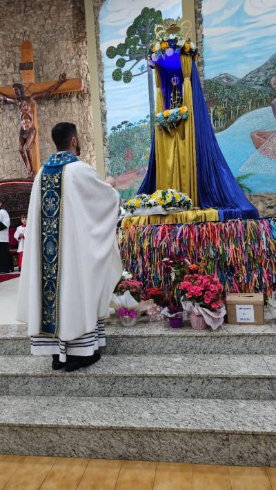 Missa dos Romeiros foi a ¹ª celebração em Laranjeiras do Sul