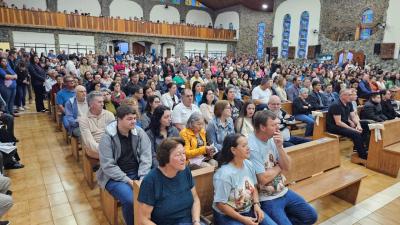 Missa dos Romeiros foi a ¹ª celebração em Laranjeiras do Sul