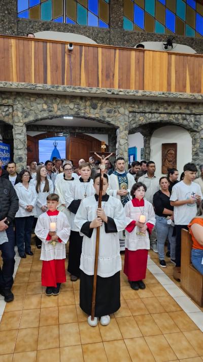 Missa dos Romeiros foi a ¹ª celebração em Laranjeiras do Sul