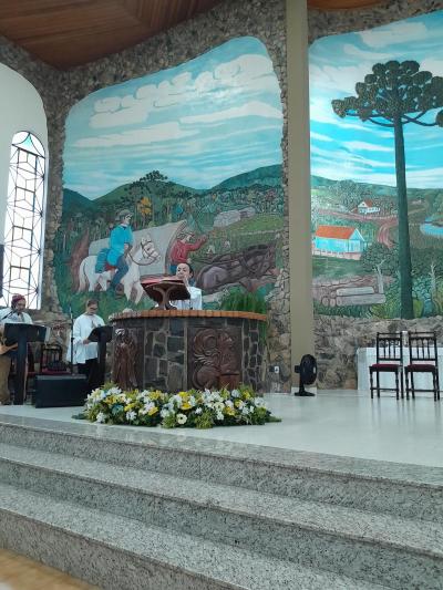 Missa com benção dos Motoqueiros foi a 4ª celebração no Santuário 