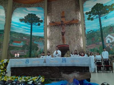 Missa com benção dos Motoqueiros foi a 4ª celebração no Santuário 