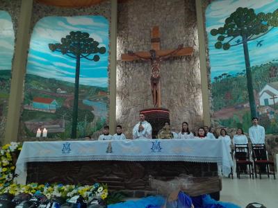 Missa com benção dos Motoqueiros foi a 4ª celebração no Santuário 