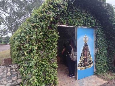 Romeiros participam em grande número na comunidade do Guaraí das festividades de Nossa Senhora Aparecida