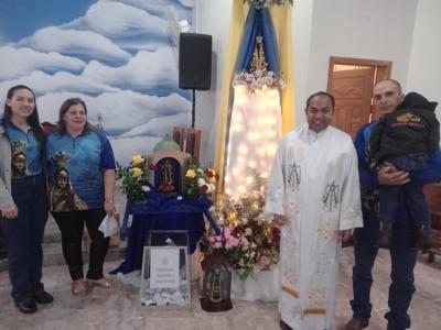 Romeiros participam em grande número na comunidade do Guaraí das festividades de Nossa Senhora Aparecida