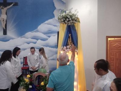 Romeiros participam em grande número na comunidade do Guaraí das festividades de Nossa Senhora Aparecida