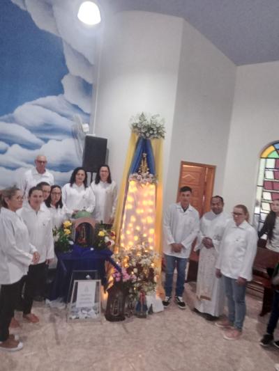 Romeiros participam em grande número na comunidade do Guaraí das festividades de Nossa Senhora Aparecida