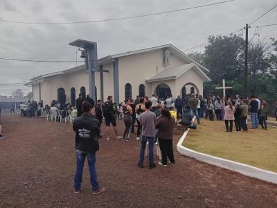 Romeiros participam em grande número na comunidade do Guaraí das festividades de Nossa Senhora Aparecida
