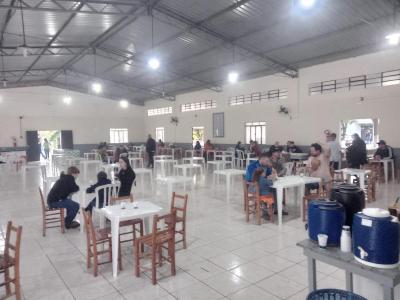 Romeiros participam em grande número na comunidade do Guaraí das festividades de Nossa Senhora Aparecida
