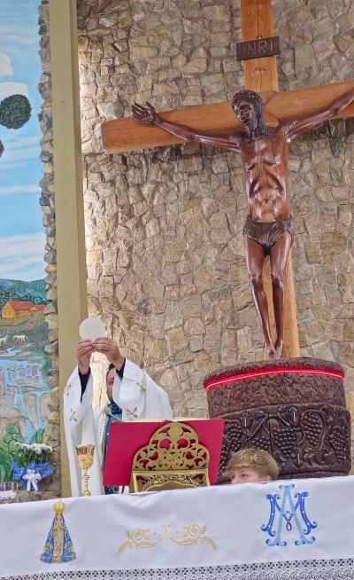 Missa de Ação de Graças encerrou a promoção.religiosa da Festa de Nossa Senhora Aparecida em Laranjeiras do Sul
