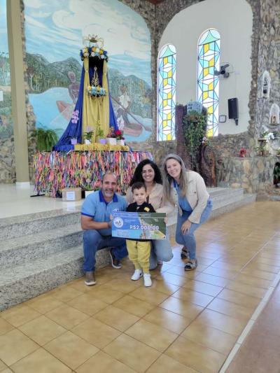 Santuário de Nossa Senhora Aparecdia realizou a entrega dos prêmio da Contribuição Premiada