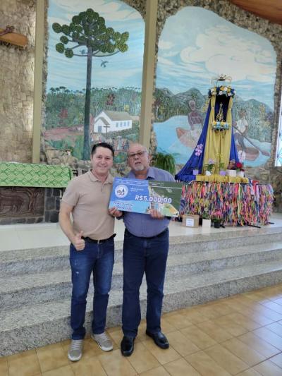 Santuário de Nossa Senhora Aparecdia realizou a entrega dos prêmio da Contribuição Premiada