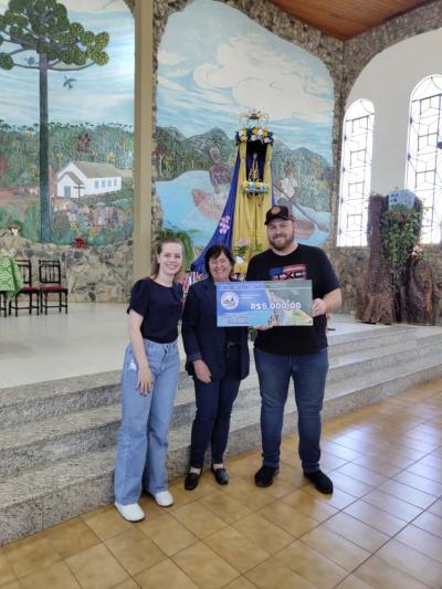 Santuário de Nossa Senhora Aparecdia realizou a entrega dos prêmio da Contribuição Premiada