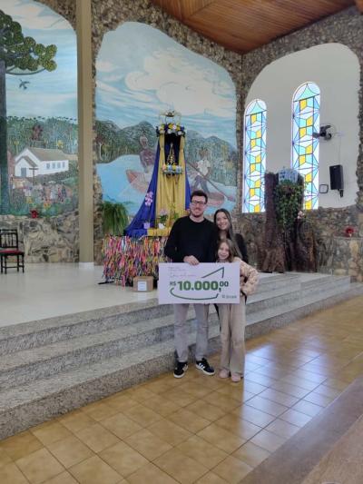 Santuário de Nossa Senhora Aparecdia realizou a entrega dos prêmio da Contribuição Premiada