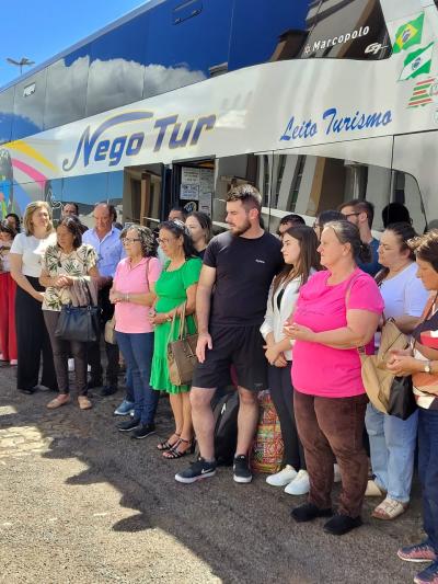 Romaria da Imagem Peregrina de Laranjeiras do Sul retorna de Aparecida com fé renovada e corações cheios de amor