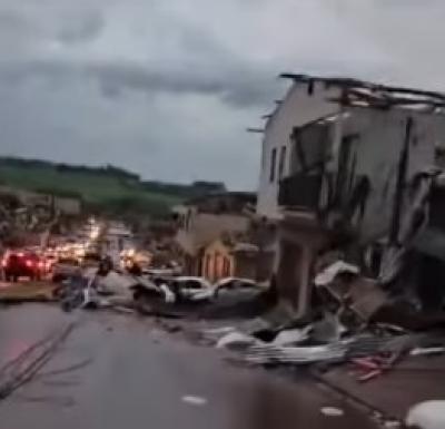RBI: Simepar confirma tornado que devastou a cidade