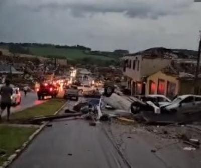 RBI: Simepar confirma tornado que devastou a cidade