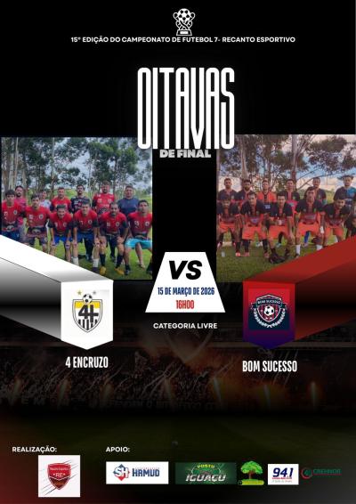 Definidos os duelos da 2ª fase do Campeonato de Futebol Sete do Recanto Esportivo 