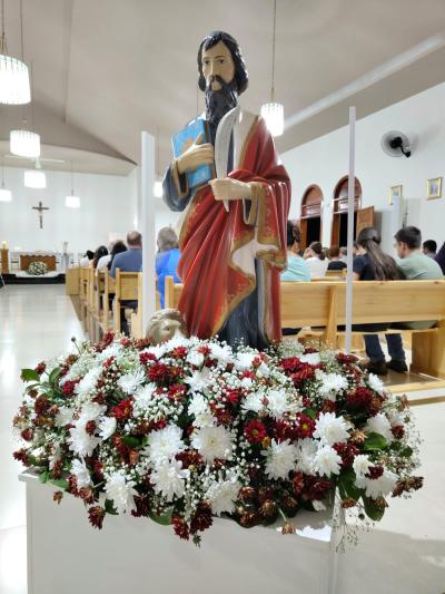 Comunidade São Marcos encerrou os Tríduos em louvor ao padroeiro com Santa Missa