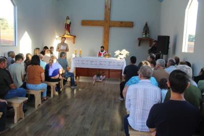 Inauguração de Capela dedicada a Santa Bárbara marca momento de fé em Laranjeiras do Sul