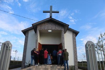 Inauguração de Capela dedicada a Santa Bárbara marca momento de fé em Laranjeiras do Sul