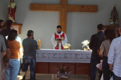 Inauguração de Capela dedicada a Santa Bárbara marca momento de fé em Laranjeiras do Sul