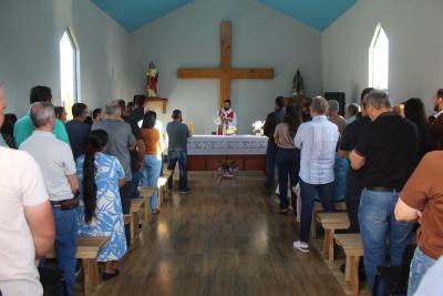 Inauguração de Capela dedicada a Santa Bárbara marca momento de fé em Laranjeiras do Sul
