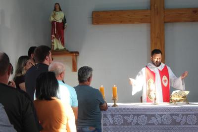 Inauguração de Capela dedicada a Santa Bárbara marca momento de fé em Laranjeiras do Sul