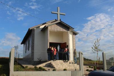 Inauguração de Capela dedicada a Santa Bárbara marca momento de fé em Laranjeiras do Sul
