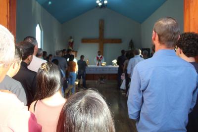 Inauguração de Capela dedicada a Santa Bárbara marca momento de fé em Laranjeiras do Sul