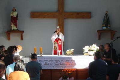 Inauguração de Capela dedicada a Santa Bárbara marca momento de fé em Laranjeiras do Sul