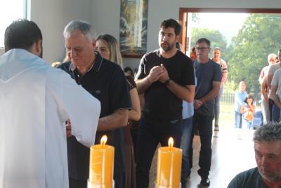 Inauguração de Capela dedicada a Santa Bárbara marca momento de fé em Laranjeiras do Sul