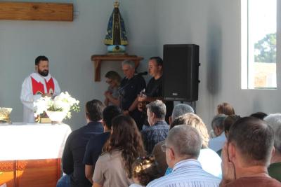 Inauguração de Capela dedicada a Santa Bárbara marca momento de fé em Laranjeiras do Sul