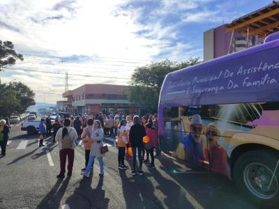 Laranjeiras do Sul realizou a Caminhada alusiva ao Maio Laranja