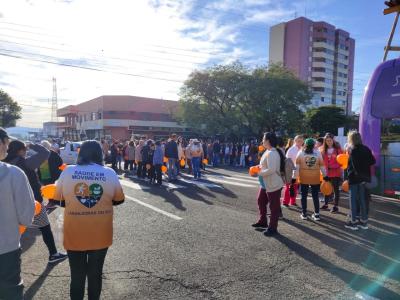 Laranjeiras do Sul realizou a Caminhada alusiva ao Maio Laranja