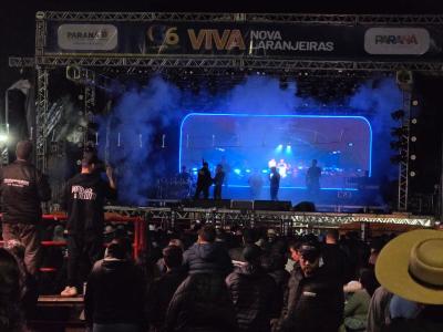 Nem a chuva atrapalhou a programação dos 36 anos de Nova Laranjeiras