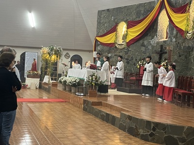 Terceiro dia do Tríduo reúne centenas de fiéis em louvor ao Senhor Bom Jesus no Campo Mendes