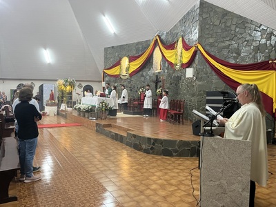 Terceiro dia do Tríduo reúne centenas de fiéis em louvor ao Senhor Bom Jesus no Campo Mendes