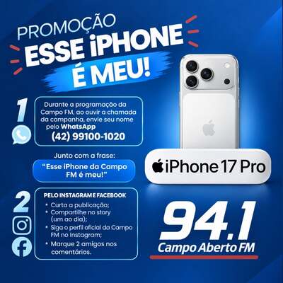 Está no ar a campanha “Esse iPhone da Campo FM é meu!” 