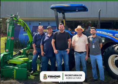 Secretaria de Agricultura entrega ensiladeira para associação de produtores de Virmond